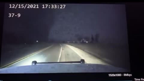 Police Dashcam w/Night Tornadoes