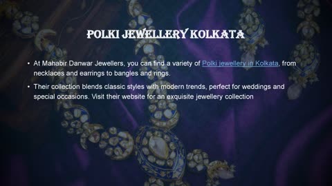 Polki Jewellery Kolkata