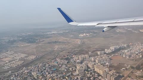 Landing of Delhi airport