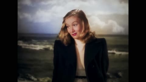 Veronica Lake The Blue Dahlia 1946 scene colorized remastered 4k