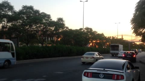 Duhok Iraq Evening Rush Hour Traffic