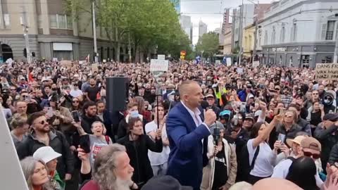 PROTESTER- EX Victorian Police Senior Constable