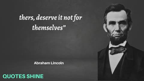 Abraham Lincoln's Eye_ Opening And Motivational quotes in english.