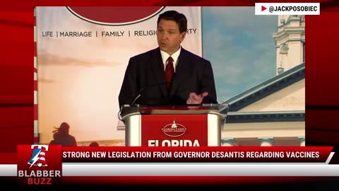 Strong New Legislation From Governor DeSantis Regarding Vaccines