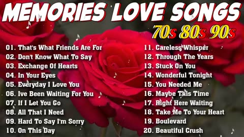 Best Romantic Love Songs 2024 💖 Love Songs 80s 90s Playlist English 💖 Old Love Songs 80's 90's🌹💖