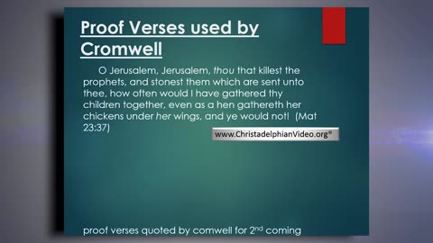 Oliver Cromwell and the Jews Fulfilling Bible Prophecy