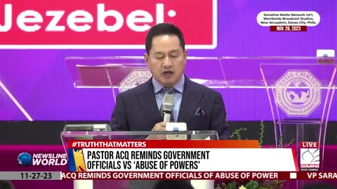 Pastor ACQ reminds government officials vs ‘abuse of powers'