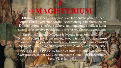 De Consuetudine Liturgica Definitio SS. Eugenii PP. IV per Oecumenicum Concilium Florentinum #shorts