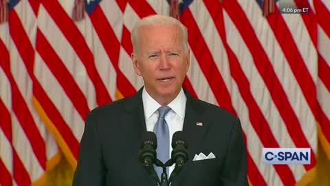 Biden Says Current Chaos That He Caused in Afghanistan "Reinforces" That He Made Right Choice