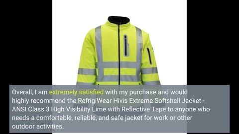 RefrigiWear Hivis Extreme Softshell #Jacket - ANSI Class-Overview