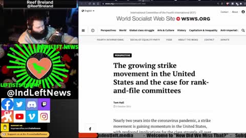 Worker Strikes Worldwide! 4 WSWS Articles [react] a clip from "How Did We Miss That?" Ep 07