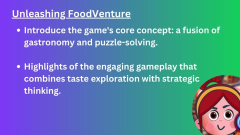 FoodVenture : A Culinary Quest Game