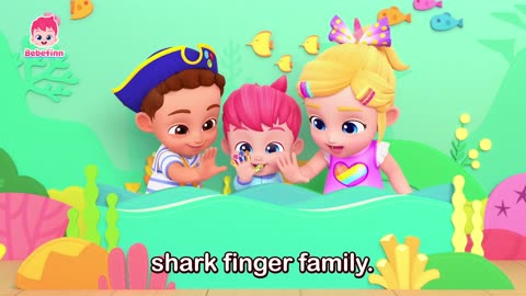 🦈 Shark Finger Family | EP107 | Baby Shark Doo Doo Doo | Bebefinn Best Songs and Nursery Rhymes