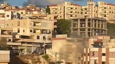 The moment a communication device exploded inside a house in the town of Ghazieh, South Lebanon