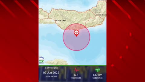 Gempa Dahsyat 5,8 Guncang Indonesia Hari ini