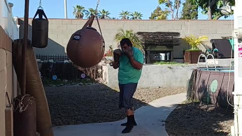 100 Pound Wrecking Ball Bag Workout Part 8