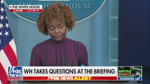 Fox News cuts to Crocodile story during White House briefing after Chyron mentioned