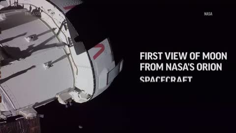 First view of moon from NASA’s Orion spacecraft