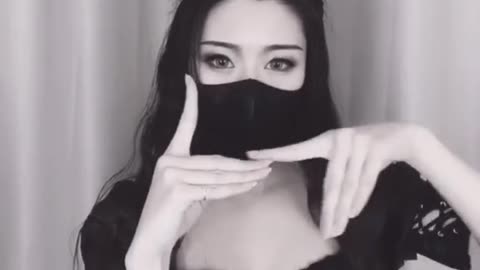 Sexy girl gesture dance and finger dance