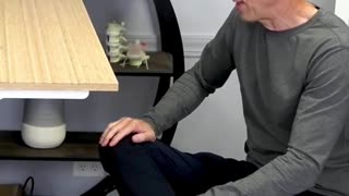 Seated hip stretch