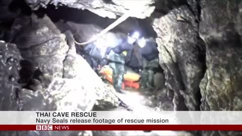 Thailand cave rescue: New Footage released - BBC News