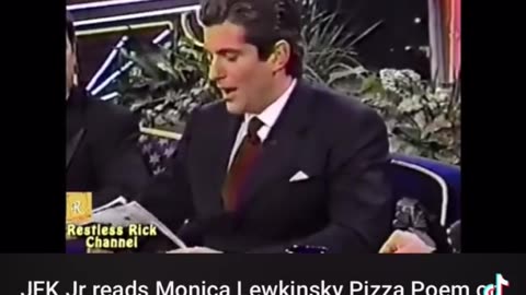 JFK Jr reads Monica Lewinsky Pizza Poem at Jay Leno 1998