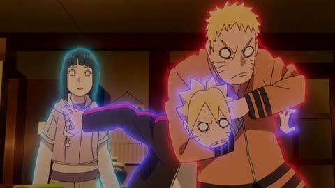 Naruto asks Hinata to use the Byakugan to look at Boruto's hand - Ootsutsuki attack Konoha