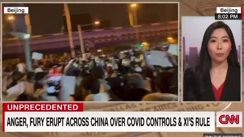 CNN reporter on sight at protest in China