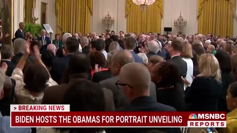 Barack Obama Thanks Biden For 'Faith In Our Democracy' At White House Portrait Unveiling