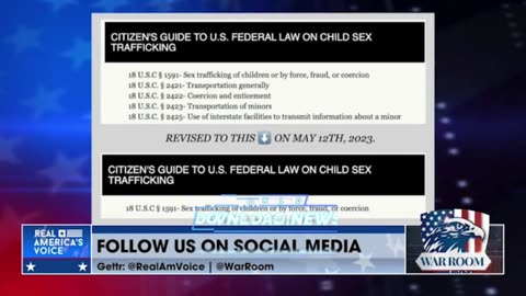 Steve Bannon & Natalie Winters: DOJ Wipes Information From Citizen's Guide To Child Sex Trafficking Laws - 7/24/23