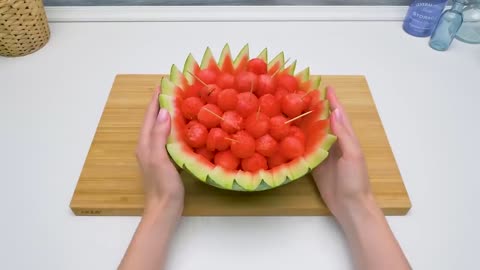 Easy Watermelon Treats And Watermelon Juice Dispenser-13