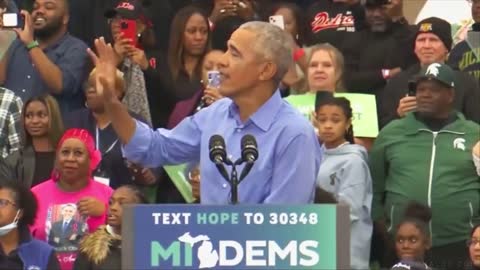 Obama Can't Control Crowd At Whitmer Rally