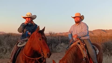 Superpuncher Cowgirl Diane and Cody have some fun on The Open Range.