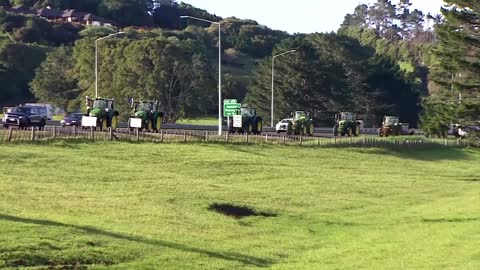 NZ farmers protest agricultural emissions tax