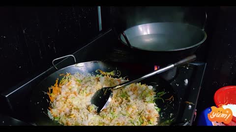 # 12 Making Egg Fried Rice in the Restaurant Style