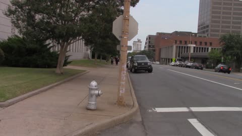 Arkansas Patriots guard Federal Courthouse from leftist in Little Rock part 2