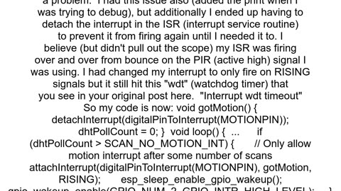 ESP32 Core 1 panic39ed Interrupt wdt timeout on CPU1