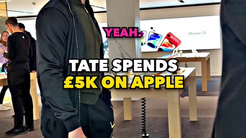 Andrew Tate spends £5k on Apple