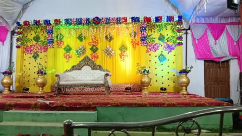 Haldi mehndi and wedding staj decoration