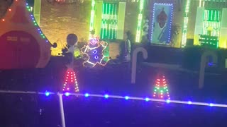 Christmas light display