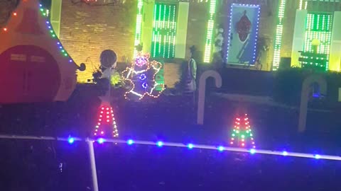 Christmas light display