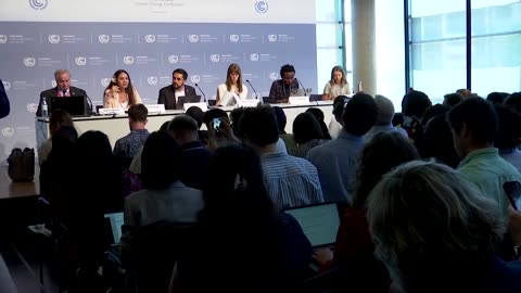 Greta Thunberg speaks at COP28 prep conference