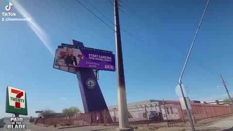 The Grand Canyon University billboard greets commuters along I-17