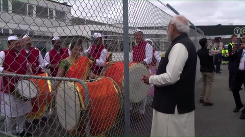 PM Modi arrives in Copenhagen, Denmark