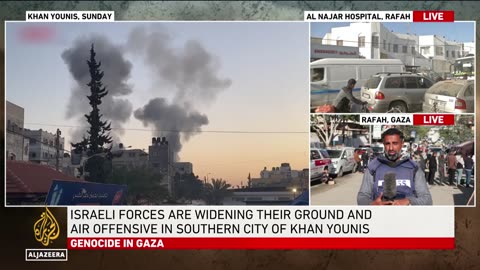 Israeli attacks on Khan Younis and Rafah in southern Gaza continue