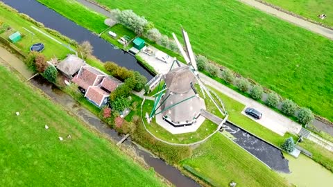 DUTCH WINDMILLS by Drone [4K] __ 2020 Nederland The Netherlands