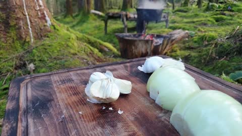 🔥Whole Chicken Prepared in the Forest🔥