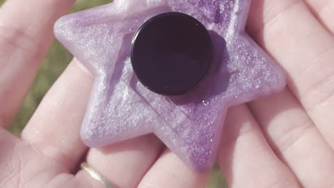 Purple Star Resin Fidget Spinner