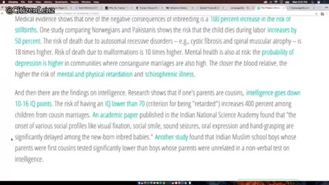 Mind Blowing Statistics: Muslim Serious In-breeding Problems