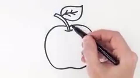 How to draw an apple easy arts for beginners...